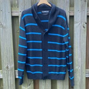 Carbon XXL Knit Button Down Cardigan Sweater